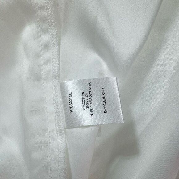 Parker Dress Womens XS Midi White Lace Tulum Halter Beachy Asymmetrical Hem New - Picture 5 of 10